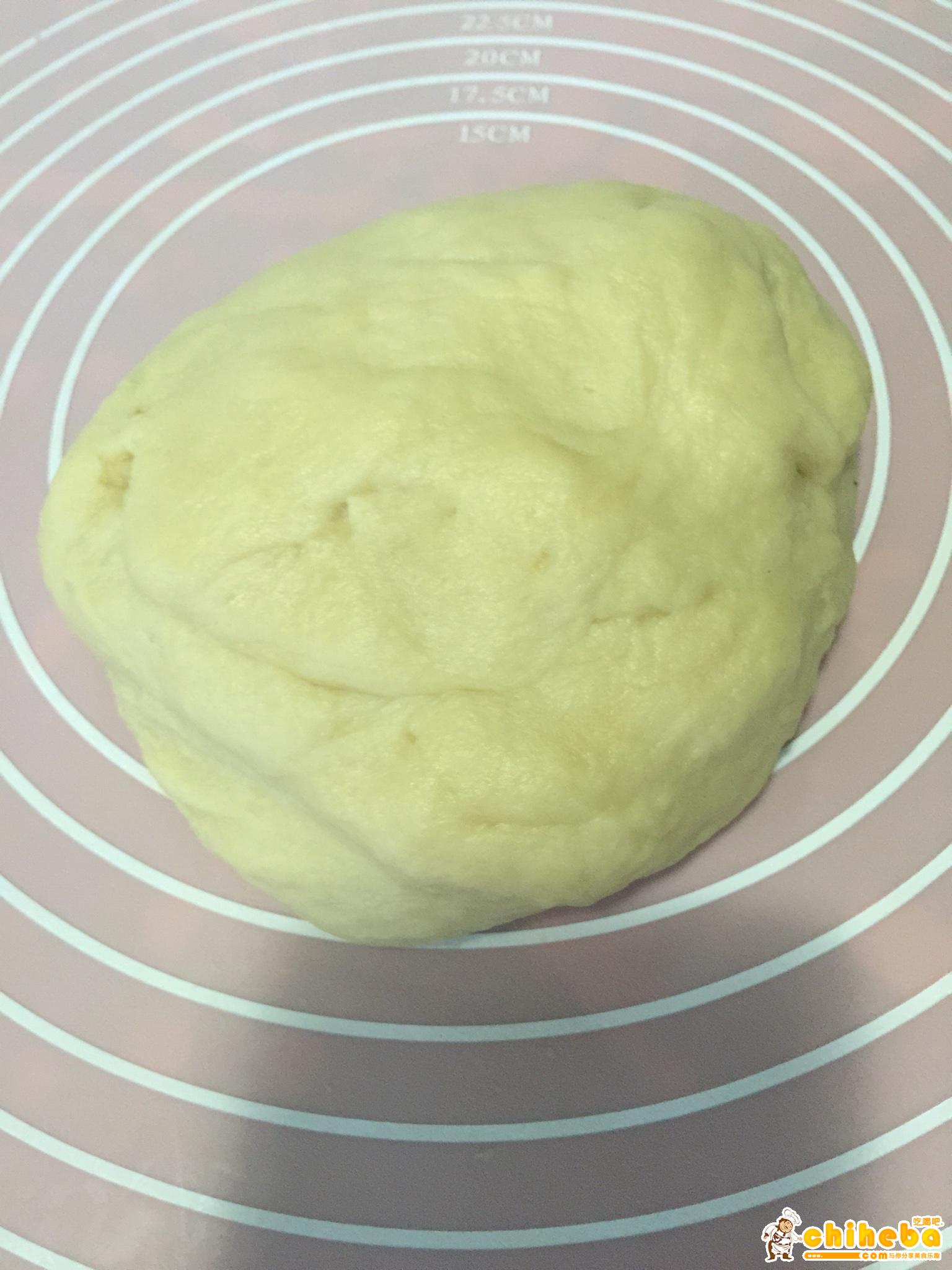 入门级不用揉出膜的手撕紫薯面包无黄油版的做法 步骤4
